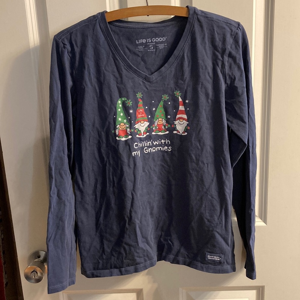 Size Small Life is Good Long Sleeve Top